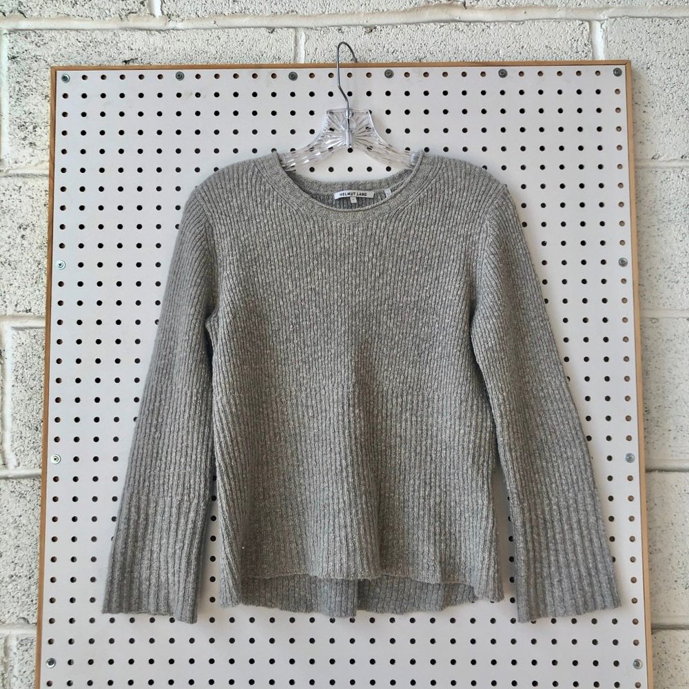 helmut lang cashmere gray sweater